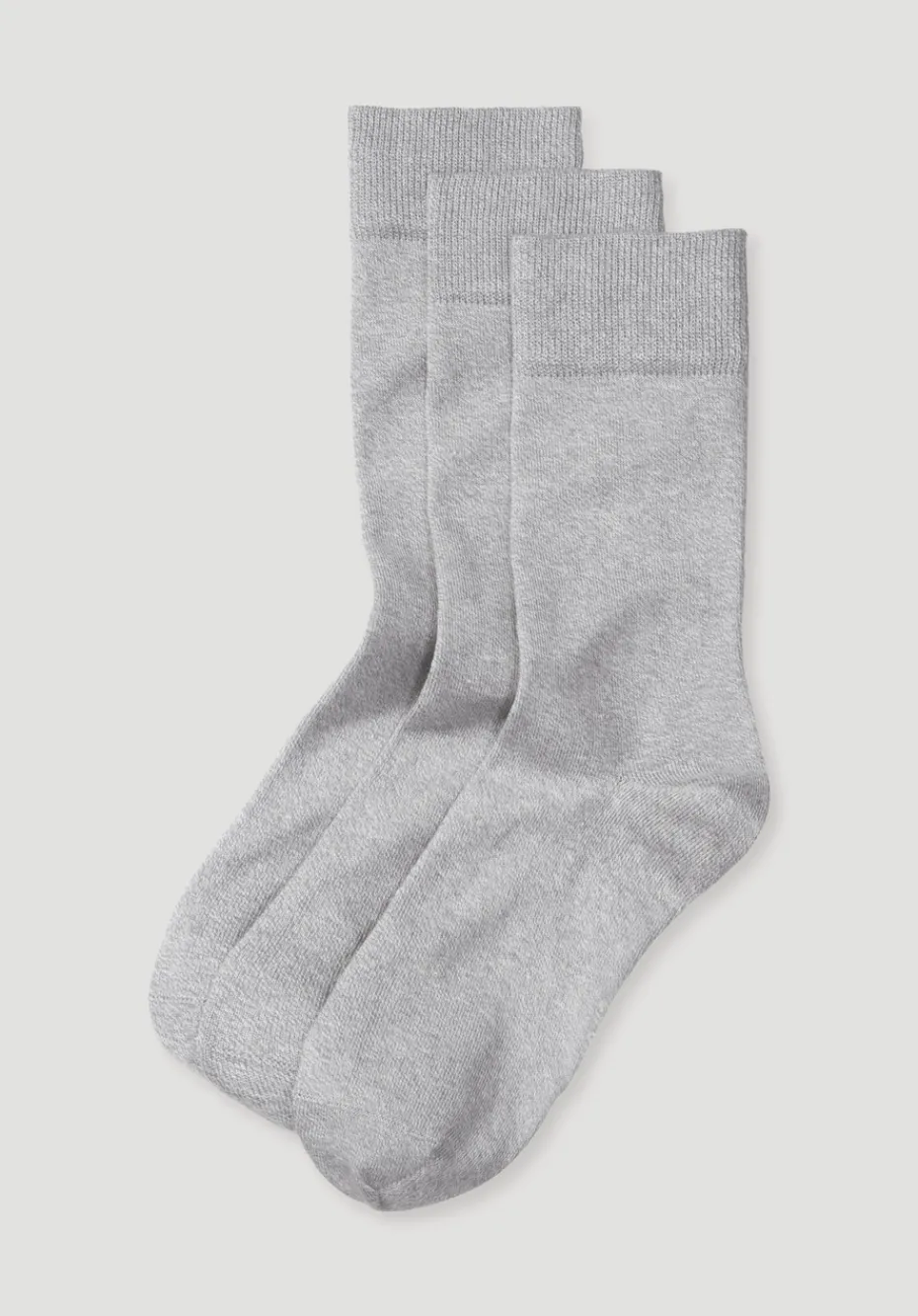 hessnatur Herren Socke im 3er-Pack aus Bio-Baumwolle von grau Sale