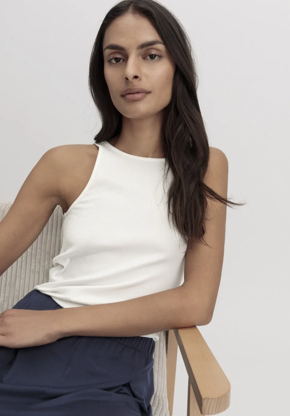hessnatur High-Neck Ribtop SOFT RIB aus Bio-Baumwolle von naturweiss Best