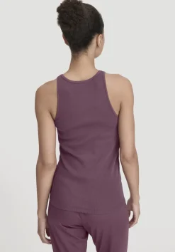 hessnatur High-Neck Ribtop SOFT RIB aus Bio-Baumwolle von brombeere