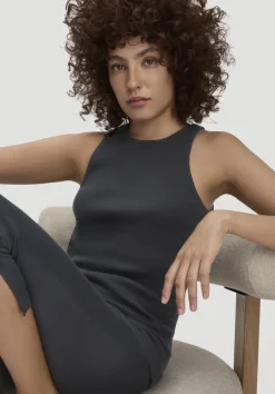 hessnatur High-Neck Ribtop SOFT RIB aus Bio-Baumwolle von schwarz Sale