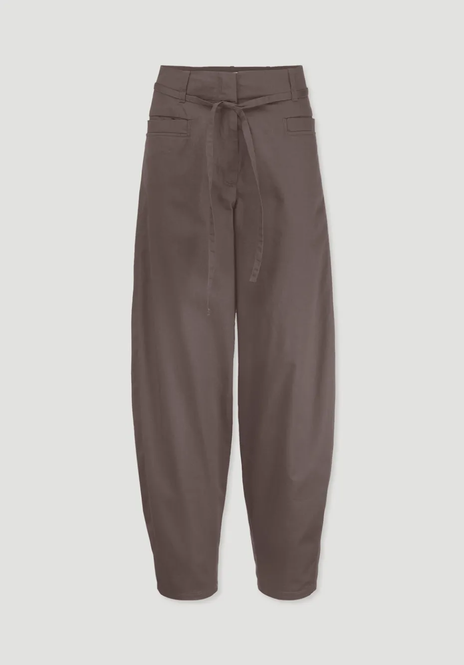 hessnatur Hose Barrel Leg aus Bio-Baumwolle von mocca