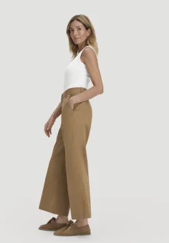 hessnatur Hose Culotte Regular aus Bio-Baumwolle von camelbraun Discount
