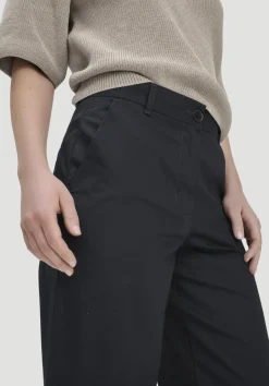 hessnatur Hose Culotte Regular aus Bio-Baumwolle von schwarz Best