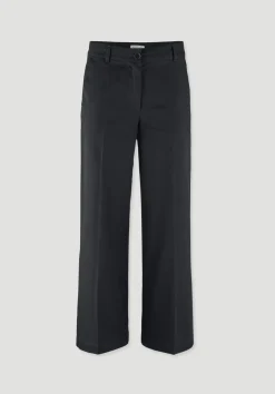 hessnatur Hose Culotte Regular aus Bio-Baumwolle von schwarz Best