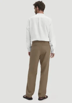 hessnatur Hose ENEA Regular aus Bio-Baumwolle mit Leinen von camel Sale