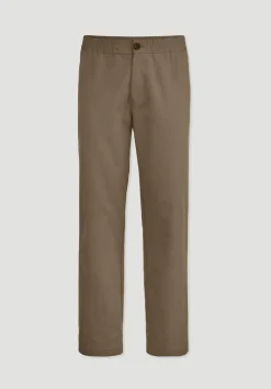 hessnatur Hose ENEA Regular aus Bio-Baumwolle mit Leinen von camel Sale