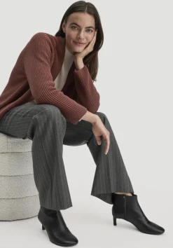 hessnatur Hose Nadelstreifen Relaxed aus reiner Bio-Schurwolle von anthrazit Discount
