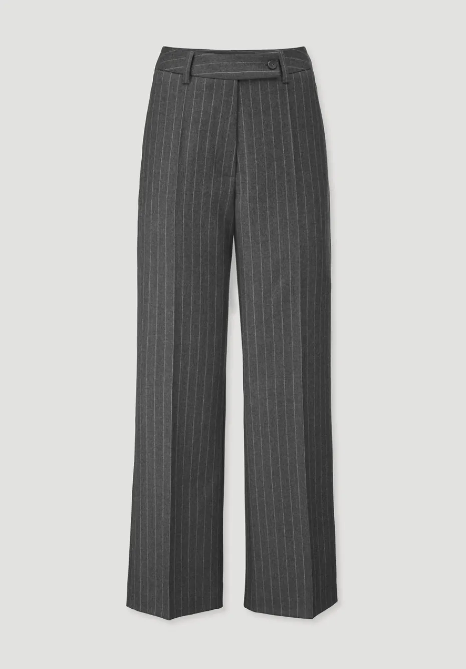 hessnatur Hose Nadelstreifen Relaxed aus reiner Bio-Schurwolle von anthrazit Discount