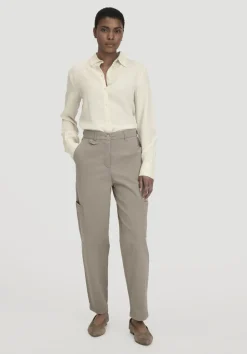 hessnatur Hose Soft Utility Cargo Relaxed aus Bio-Baumwolle von beige New