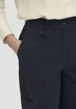 hessnatur Hose Soft Utility Cargo Relaxed aus Bio-Baumwolle von marine Hot