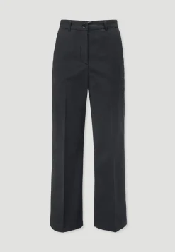 hessnatur Hose Straight Leg Relaxed aus Bio-Baumwolle von schwarz Discount