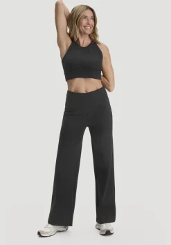 hessnatur Hose Wide Leg ACTIVE COMFORT aus Bio-Baumwolle von schwarz Outlet