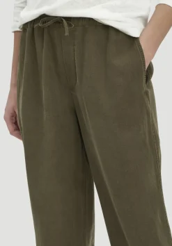 hessnatur Hose Wide Leg aus TENCEL™ Lyocell mit Leinen von goldoliv Hot