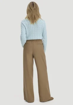 hessnatur Hose Wide Leg aus TENCEL™ Lyocell von camelbraun Discount