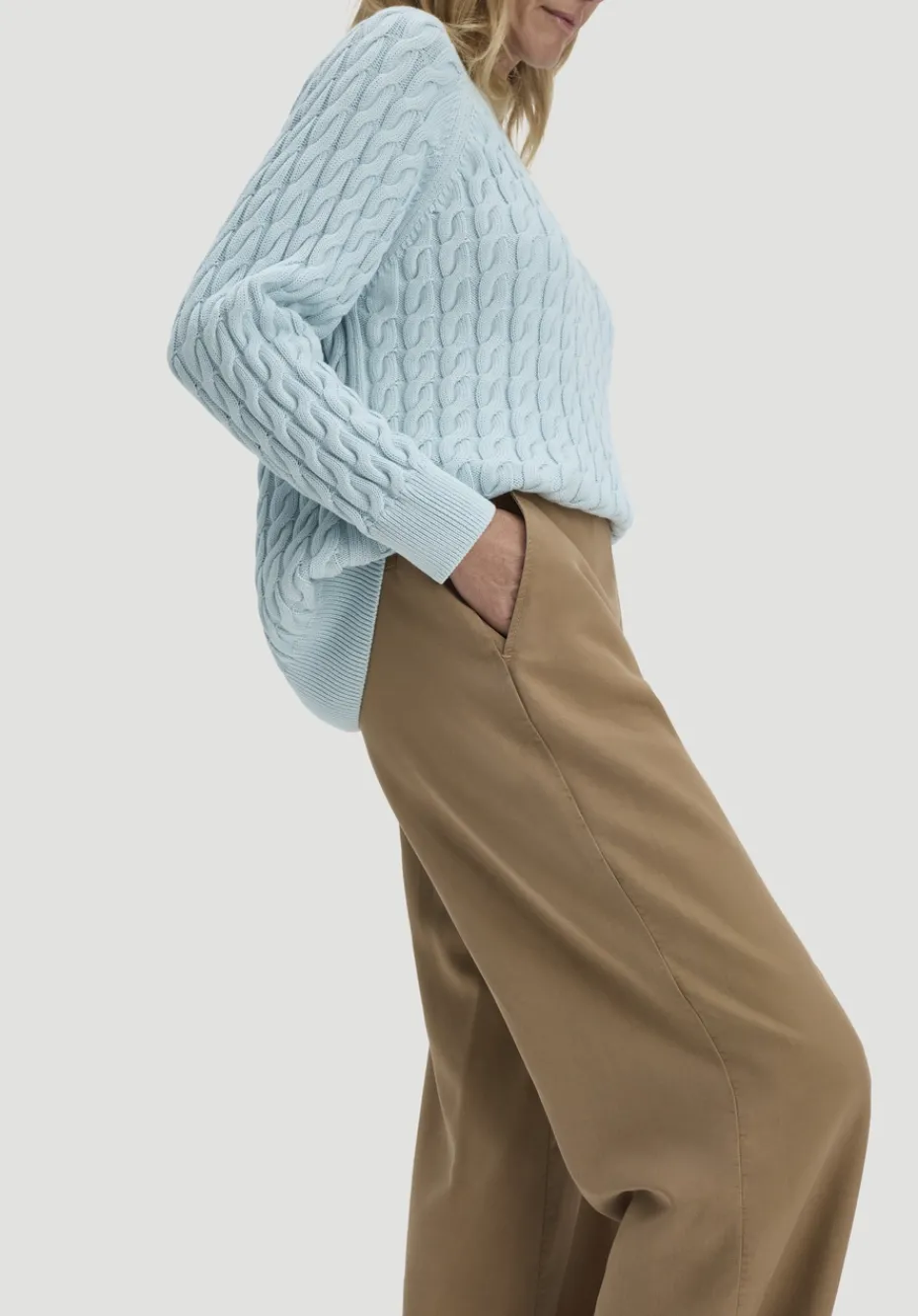 hessnatur Hose Wide Leg aus TENCEL™ Lyocell von camelbraun Discount
