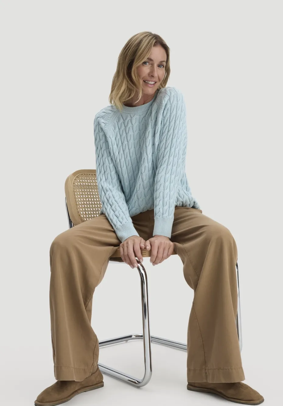 hessnatur Hose Wide Leg aus TENCEL™ Lyocell von camelbraun Discount