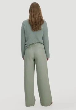 hessnatur Hose Wide Leg aus TENCEL™ Lyocell von mattgrün Best