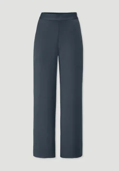hessnatur Hose Wide Leg Relaxed aus reiner LENZING™ ECOVERO™ Viskose von dunkles petrol Hot