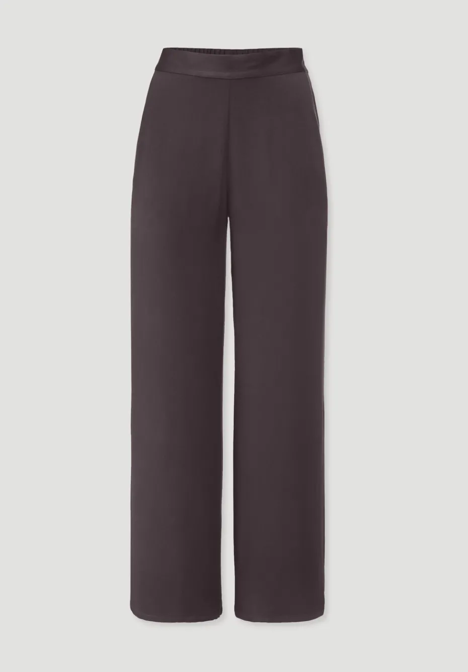 hessnatur Hose Wide Leg Relaxed aus reiner LENZING™ ECOVERO™ Viskose von schwarzbeere Hot