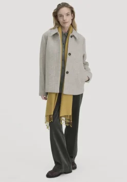 hessnatur Jacke Deichschaf Regular aus regionaler Schurwolle von naturgrau Outlet