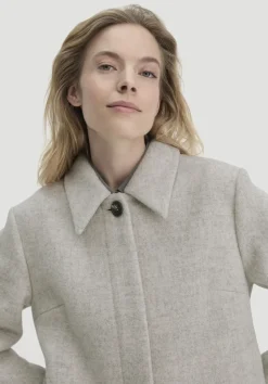 hessnatur Jacke Deichschaf Regular aus regionaler Schurwolle von naturgrau Outlet