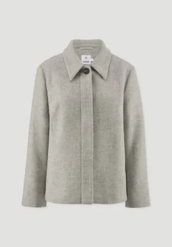 hessnatur Jacke Deichschaf Regular aus regionaler Schurwolle von naturgrau Outlet