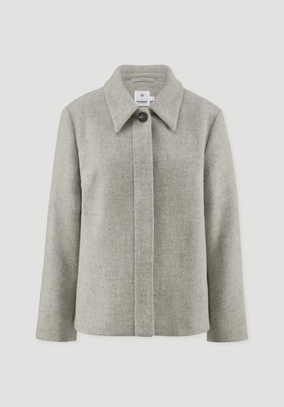 hessnatur Jacke Deichschaf Regular aus regionaler Schurwolle von naturgrau Outlet
