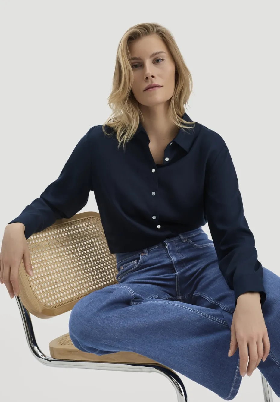 hessnatur Jeans ALVA Wide Leg aus Bio-Denim von pure blue Hot