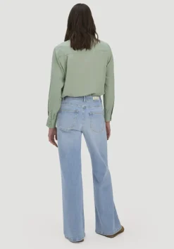 hessnatur Jeans ALVA Wide Leg aus Bio-Denim von light blue Outlet