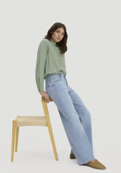 hessnatur Jeans ALVA Wide Leg aus Bio-Denim von light blue Outlet