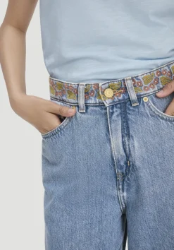 hessnatur Jeans ALVA Wide Leg Embroidery aus Bio-Baumwolle mit TENCEL™ Lyocell von light blue Clearance