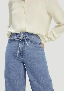 hessnatur Jeans ALVA Wide Leg Soft aus Bio-Baumwolle mit TENCEL™ Lyocell von light blue Online