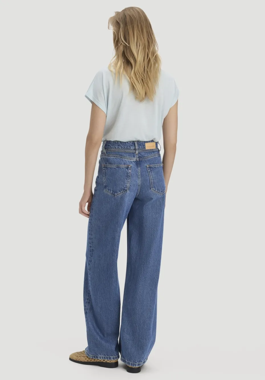 hessnatur Jeans ALVA Wide Leg Soft aus Bio-Baumwolle mit TENCEL™ Lyocell von dark blue Hot