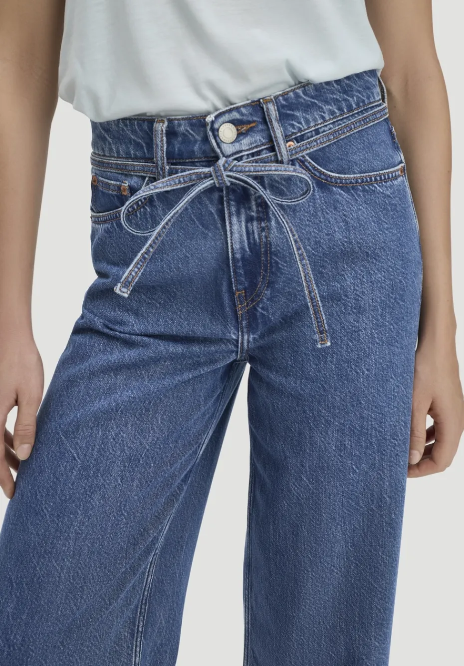 hessnatur Jeans ALVA Wide Leg Soft aus Bio-Baumwolle mit TENCEL™ Lyocell von dark blue Hot