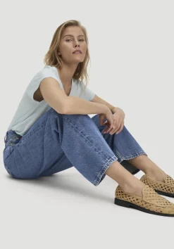 hessnatur Jeans ALVA Wide Leg Soft aus Bio-Baumwolle mit TENCEL™ Lyocell von dark blue Hot