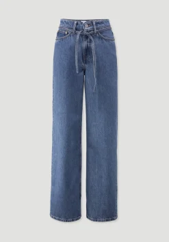 hessnatur Jeans ALVA Wide Leg Soft aus Bio-Baumwolle mit TENCEL™ Lyocell von dark blue Hot