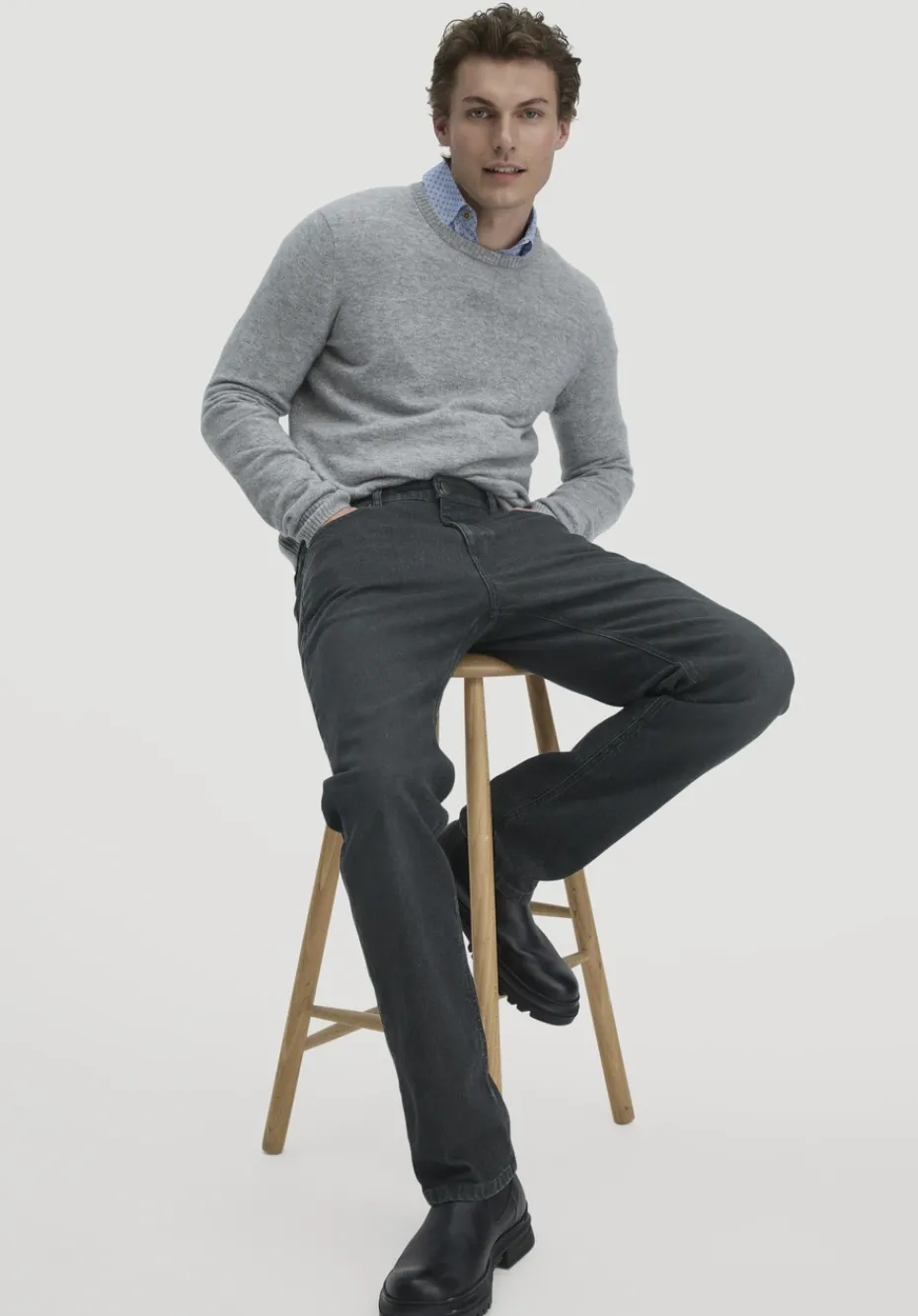 hessnatur Jeans BEN Regular Straight BETTER RECYCLING aus Bio-Denim von black washed Online