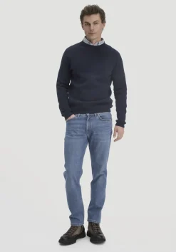 hessnatur Jeans BEN Regular Straight aus Bio-Denim von medium blue Best