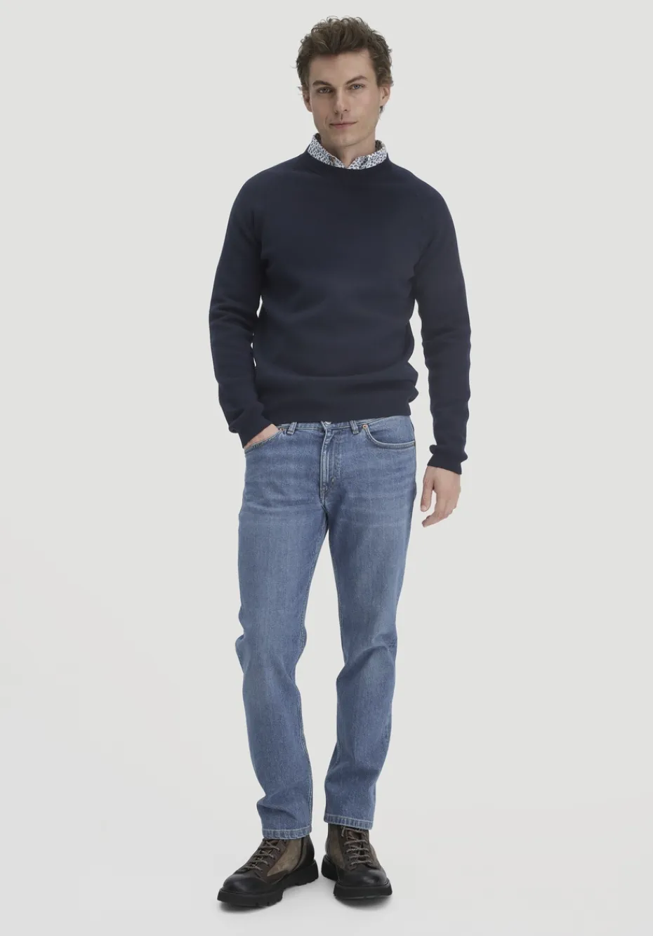 hessnatur Jeans BEN Regular Straight aus Bio-Denim von medium blue Best