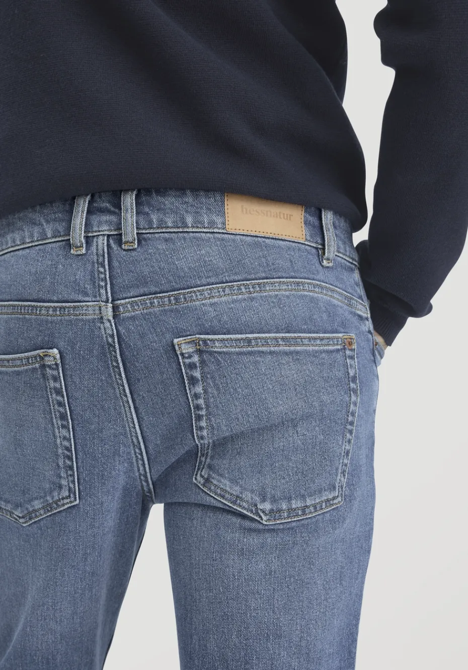 hessnatur Jeans BEN Regular Straight aus Bio-Denim von medium blue Best