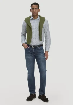 hessnatur Jeans BEN Regular Straight aus Bio-Denim von dark blue Sale