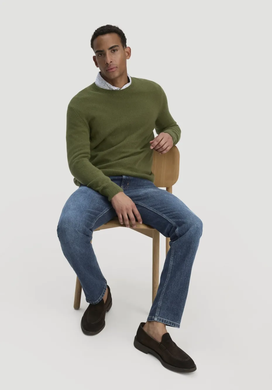 hessnatur Jeans BEN Regular Straight aus Bio-Denim von dark blue Sale