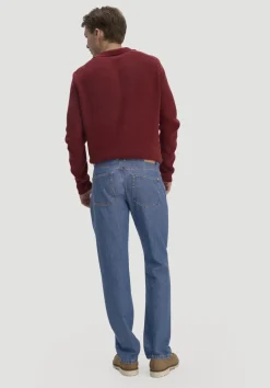 hessnatur Jeans BEN Regular Straight aus Bio-Denim mit TENCEL™ Lyocell und Leinen von medium blue