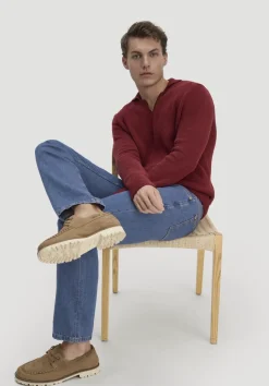 hessnatur Jeans BEN Regular Straight aus Bio-Denim mit TENCEL™ Lyocell und Leinen von medium blue