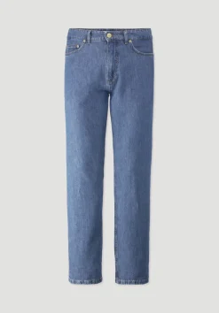 hessnatur Jeans BEN Regular Straight aus Bio-Denim mit TENCEL™ Lyocell und Leinen von medium blue