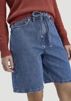 hessnatur Jeans Bermuda aus Bio-Baumwolle mit TENCEL™ Lyocell von dark blue