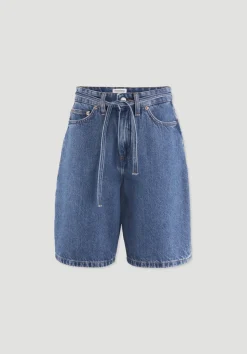 hessnatur Jeans Bermuda aus Bio-Baumwolle mit TENCEL™ Lyocell von dark blue