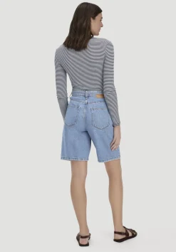 hessnatur Jeans Bermuda aus Bio-Baumwolle mit TENCEL™ Lyocell von light blue New
