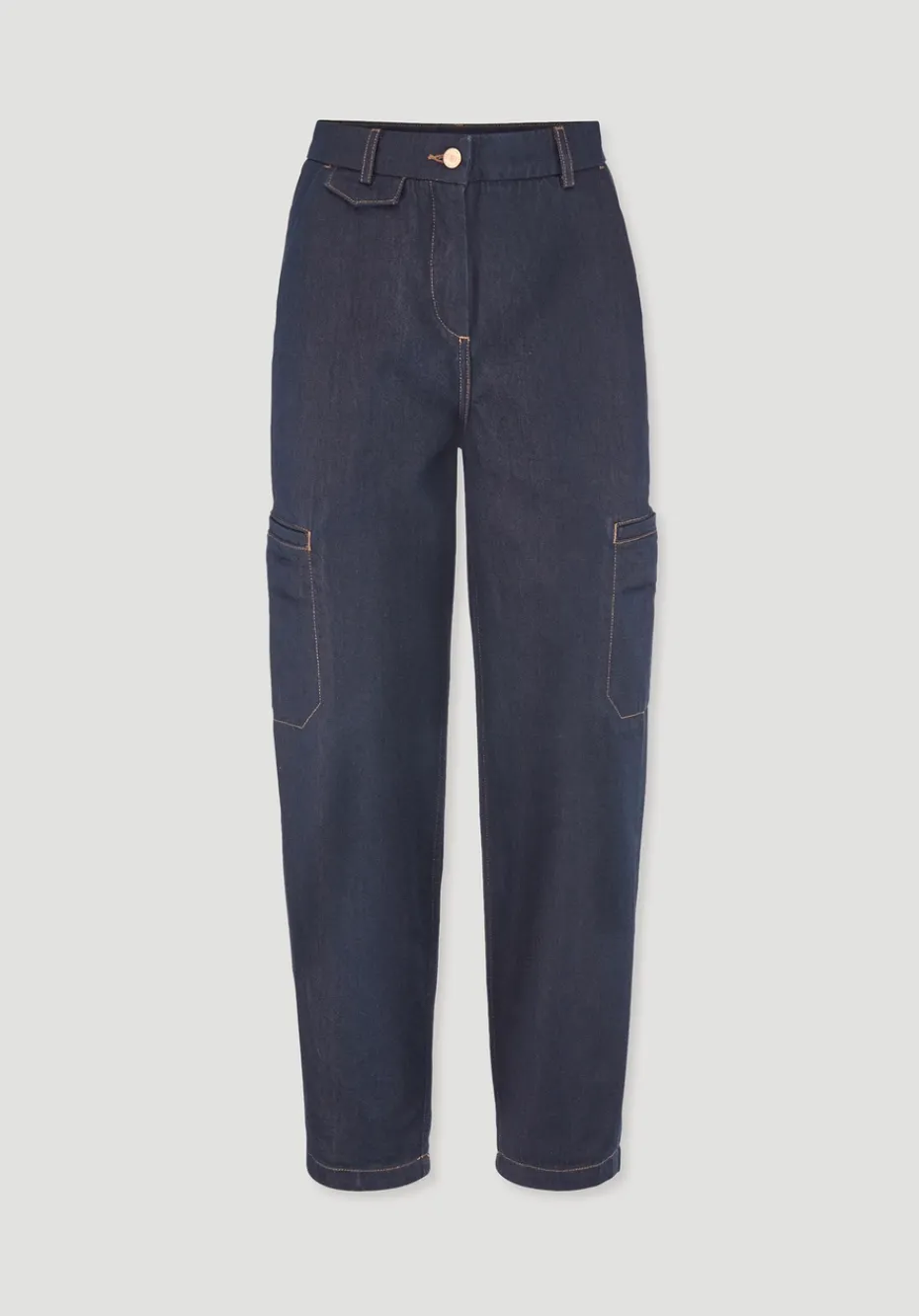 hessnatur Jeans Cargo Barrel Leg aus reinem Bio-Denim von pure blue Clearance