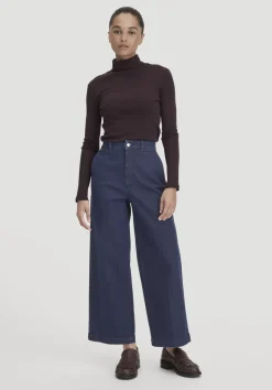 hessnatur Jeans Culotte BETTER RECYCLING aus Bio-Denim von pure blue Outlet